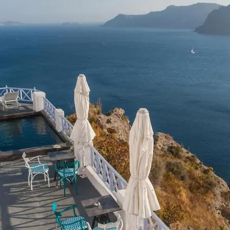 Apartment Marvellous Santorini | Ladros | 1 Bedroom | Min. Children Age: 12 Years | Private Furnished Balcony Overlooking The Sea | Spacious Shared Sun Terrace And Swimming Pool With Breathtaking Caldera View |